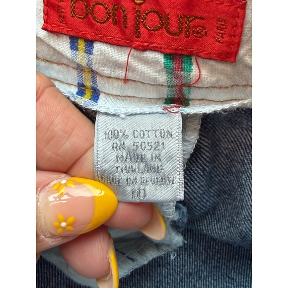 Bonjour Vintage Blue Stonewashed Denim Maxi Skirt Sz 10 - Picture 8 of 8